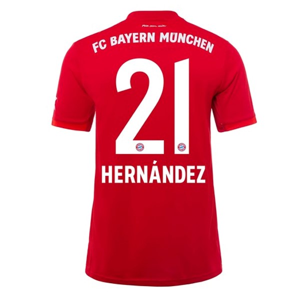 Maillot Football Bayern Munich NO.21 Hernández Domicile 2019-20 Rouge